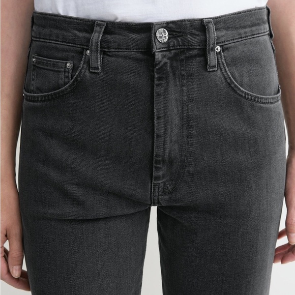 Toteme Twisted Seam Denim Straight Leg Jeans Grey 26 - Picture 5 of 8